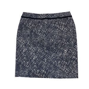 Talbots Black White  Straight Pencil Skirt Size 14W